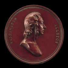 Washington Allston, 1779-1843, Painter [obverse], 1847. Creator: Charles Cushing Wright
