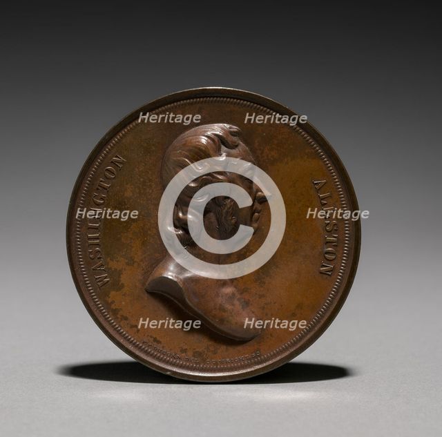 Washington Allston Medal, 1847. Creator: Charles Cushing Wright (American, 1853).