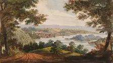 Washington and Georgetown from the Alexandria Road, 1811-ca. 1813. Creator: Pavel Petrovic Svin'in