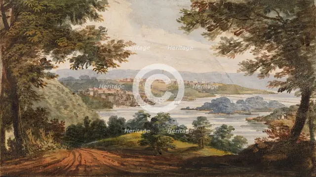 Washington and Georgetown from the Alexandria Road, 1811-ca. 1813. Creator: Pavel Petrovic Svin'in.