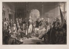 Washington and his Generals with Key. Creator: Alexander Hay Ritchie (American, 1822-1895)