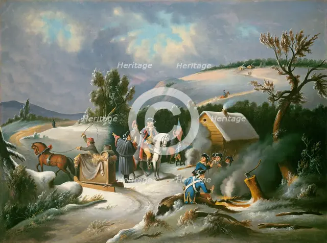 Washington at Valley Forge, mid 19th century. Creator: Unknown.