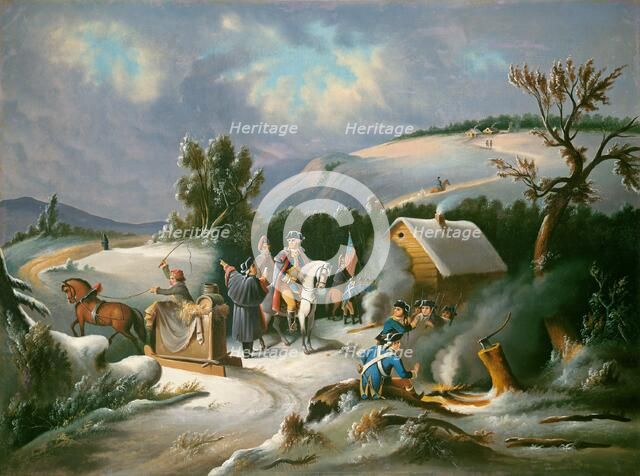 Washington at Valley Forge, mid 19th century. Creator: Unknown.