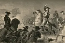 Washington at Monmouth (1877). Creator: Albert Bobbett