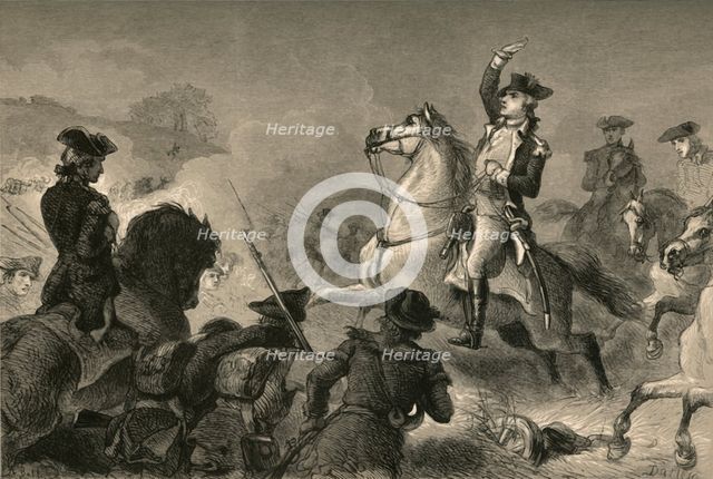 'Washington at Monmouth', (1877). Creator: Albert Bobbett.