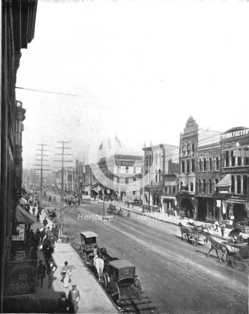 Washington Avenue, Minneapolis, Minnesota, USA, c1900.  Creator: Unknown.