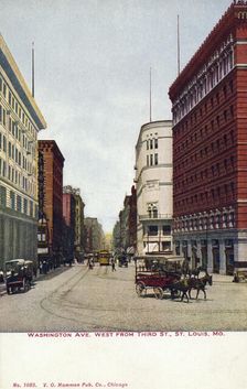Washington Avenue, St Louis, Missouri, USA, 1910