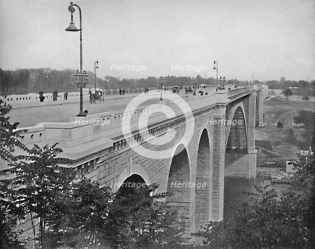 'Washington Bridge, Harlem River, New York', c1897. Creator: Unknown.