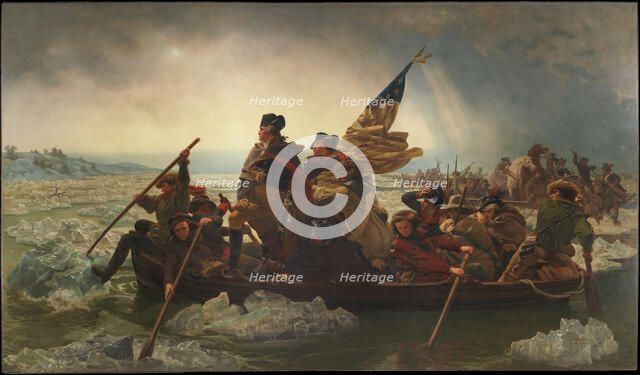 Washington Crossing the Delaware, 1851. Artist: Leutze, Emanuel (1816-1868)