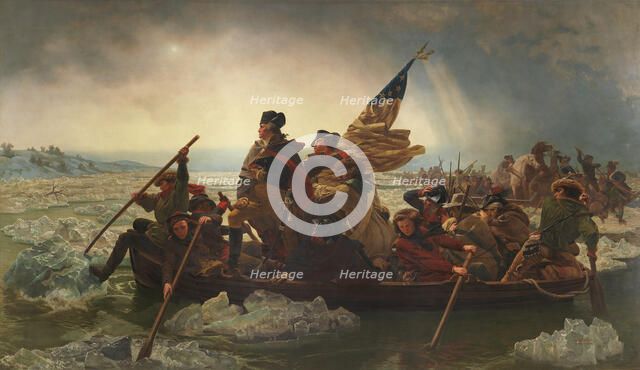 Washington Crossing the Delaware, 1851. Creator: Emanuel Gottlieb Leutze.