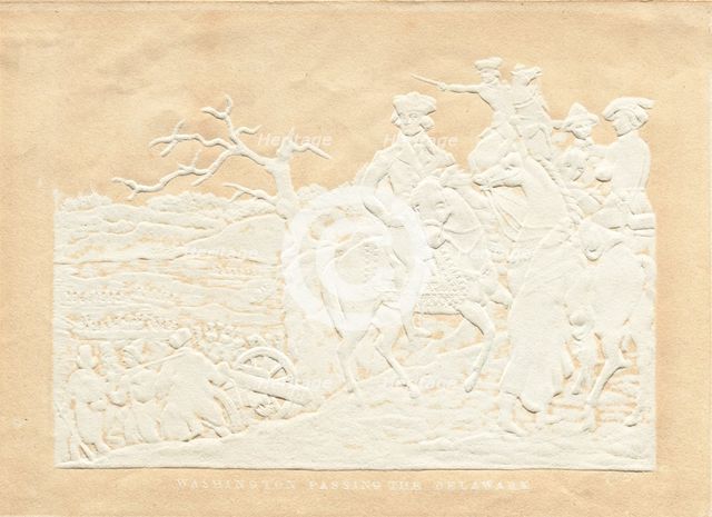 Washington Crossing the Delaware, 18th-19th century. Creator: Robert Lovett.