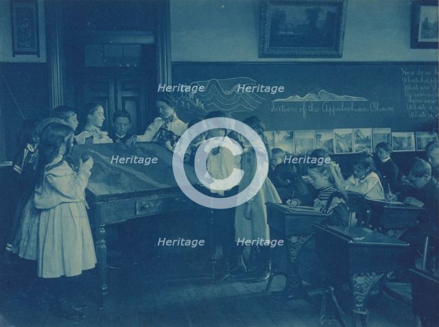 Washington, D.C. public schools - 6th Division children in geology class, (1899?). Creator: Frances Benjamin Johnston.