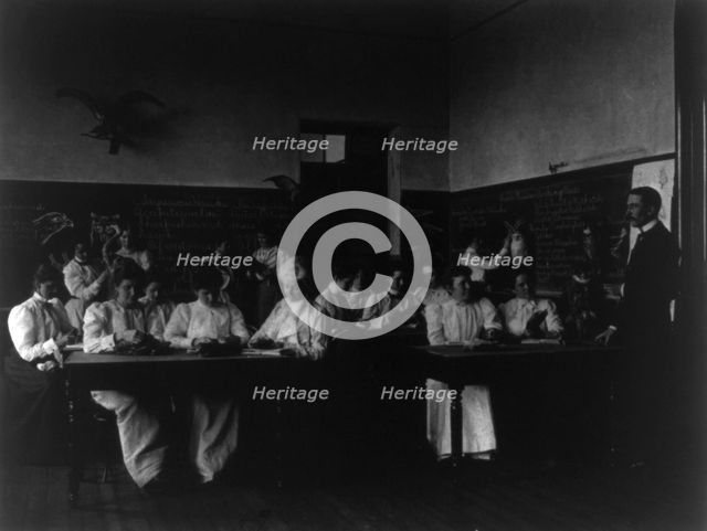Washington, D.C. Public Schools - classroom scenes and school activities, (1899?). Creator: Frances Benjamin Johnston.