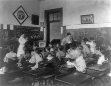 Washington, D.C. Public Schools - classroom scenes and school activities, (1899?). Creator: Frances Benjamin Johnston