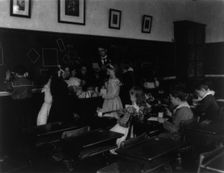 Washington, D.C. Public Schools - classroom scenes and school activities, (1899?). Creator: Frances Benjamin Johnston