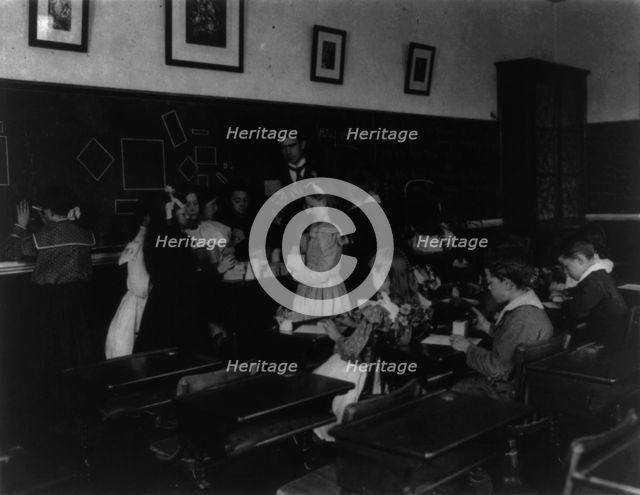 Washington, D.C. Public Schools - classroom scenes and school activities, (1899?). Creator: Frances Benjamin Johnston.