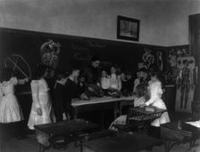 Washington, D.C. Public Schools - classroom scenes and school activities, (1899?). Creator: Frances Benjamin Johnston