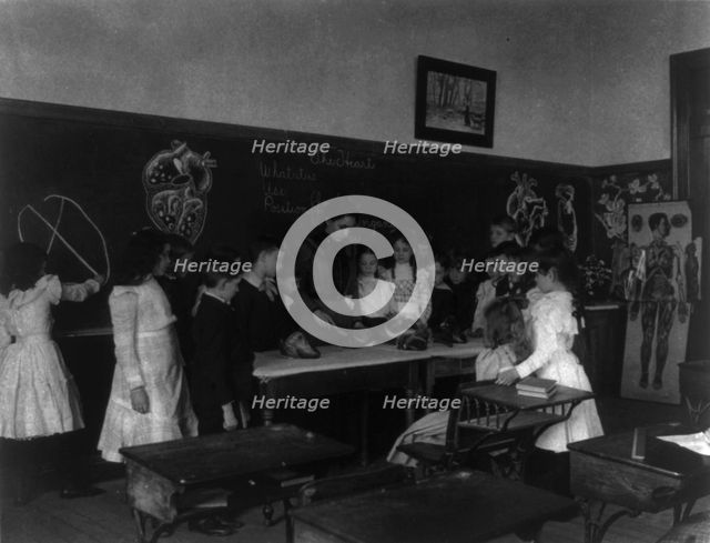 Washington, D.C. Public Schools - classroom scenes and school activities, (1899?). Creator: Frances Benjamin Johnston.