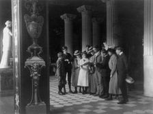 Washington, D.C. public schools - museum field trip - reading brochure, (1899?). Creator: Frances Benjamin Johnston