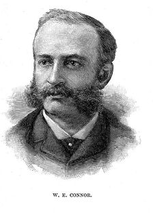 Washington E Connor, partner and broker of the Jay Gould stochbroking firm, 1885
