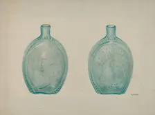 Washington Eagle Flask, c. 1942. Creator: V. L. Vance