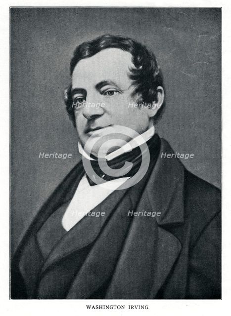 Washington Irving, American author, 20th century. Artist: Unknown