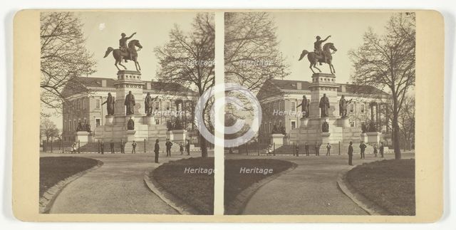 Washington Monument and State Capitol, 1875-1899.  Creator: Unknown.
