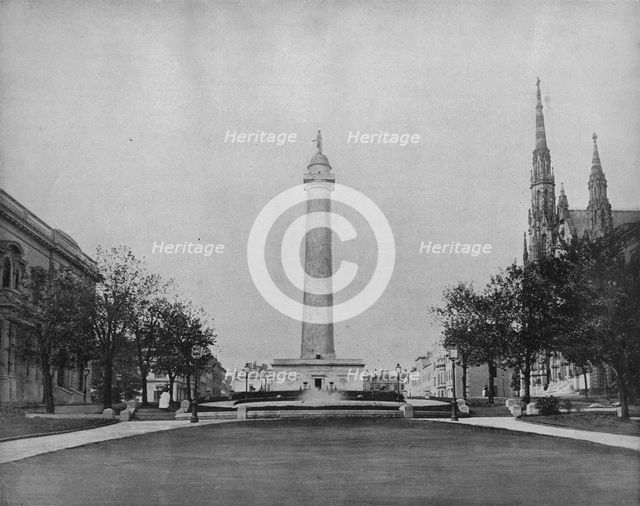 'Washington Monument, Baltimore', c1897. Creator: Unknown.