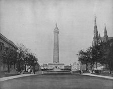 Washington Monument, Baltimore c1897. Creator: Unknown