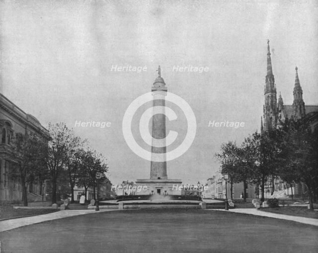 Washington Monument, Baltimore, Maryland, USA, c1900.  Creator: Unknown.