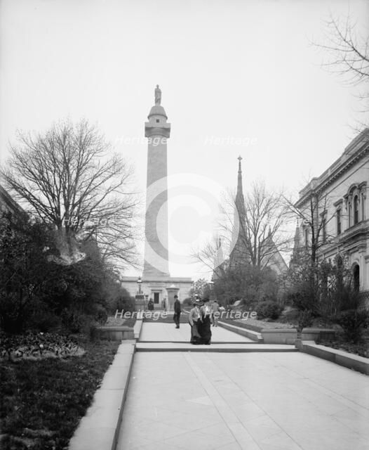 Washington Monument, Baltimore, Md., 1902. Creator: Unknown.
