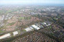 Washington New Town and environs, from the south west, Tyne and Wear, 2018. Creator: Emma Trevarthen