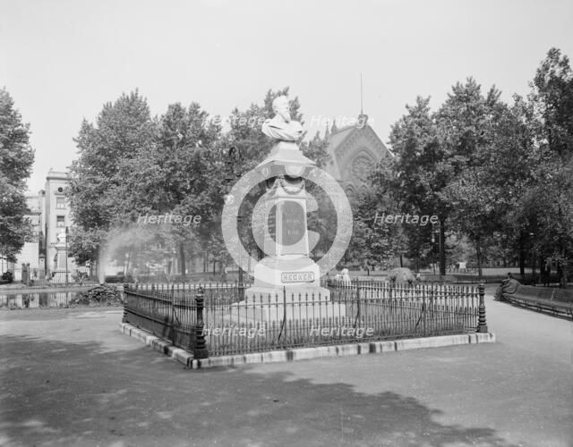 Washington Park and the music hall, Cincinnati, Ohio, c.between 1900 and 1910. Creator: Unknown.