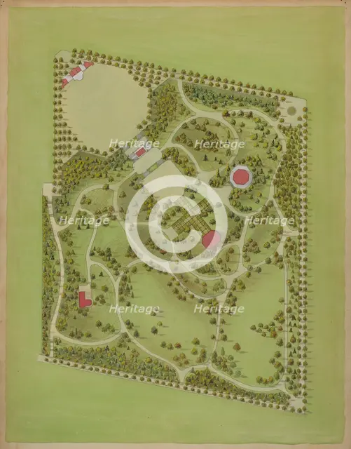 Washington Park, c. 1936. Creator: Meyer Goldbaum.