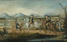 Washington Reviewing the Western Army at Fort Cumberland, Maryland, after 1795. Creator: Frederick Kemmelmeyer