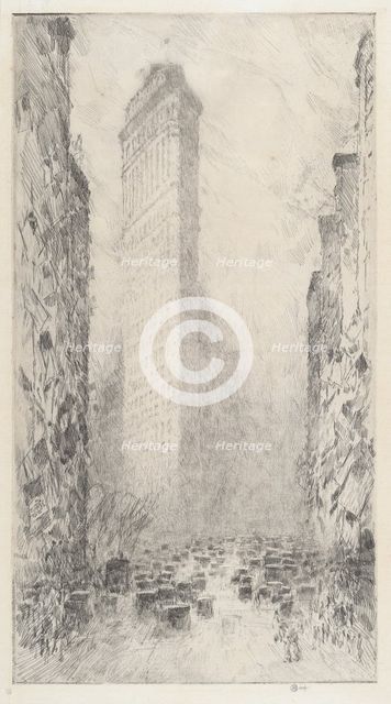 Washington's Birthday - Fifth Avenue & 23rd Street, 1916. Creator: Frederick Childe Hassam.
