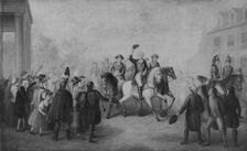 Washington's Triumphal Entry into New York, ca. 1850. Creator: Unknown
