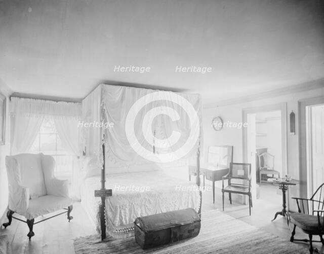 Washington's room at Mt. Vernon, c.between 1910 and 1920. Creator: Unknown.