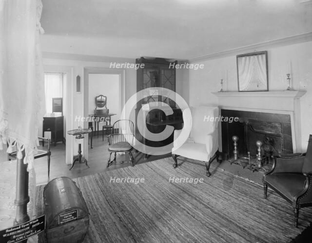 Washington's room at Mt. Vernon, c.between 1910 and 1920. Creator: Unknown.