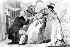 Washing The Blackamoor 1795.Artist: Isaac Cruikshank