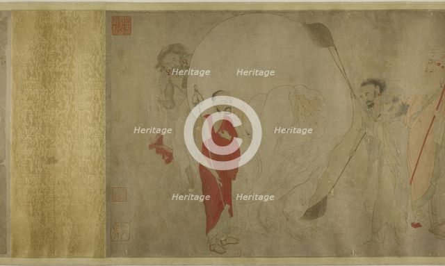 Washing the White Elephant, Ming dynasty (1369-1644), late 16th century. Creator: Unknown.