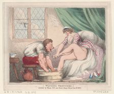 Washing Trotters, January 20, 1800., January 20, 1800. Creator: Thomas Rowlandson