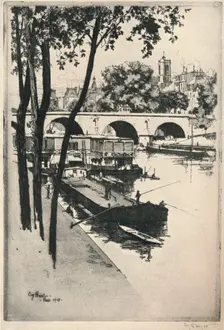 Washing Boats 1915. Artist: Eugene Bejot