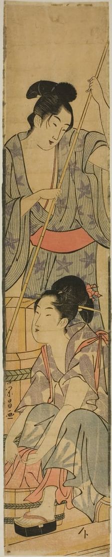 Washing Clothes, c. 1780/1800. Creator: Chokosai Eisho