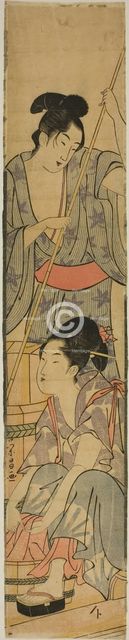 Washing Clothes, c. 1780/1800. Creator: Chokosai Eisho.