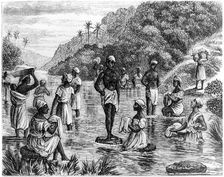Washing clothes, Santo Domingo, 1873