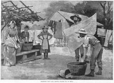 Washing Day - All Hands Called In To Help 1889
