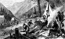 Washing for gold, California, c1850