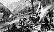 Washing for gold, California, c1850