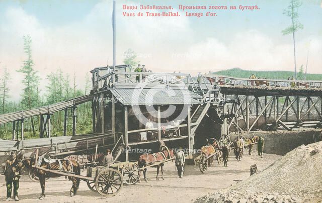 Washing gold, 1904-1917. Creator: Unknown.